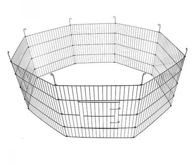 Metal Kedi Köpek Çiti Siyah 61x61cm - 1