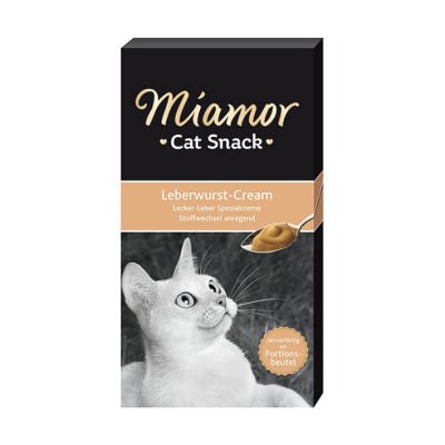 Miamor Cat Cream Leberwurst-Cream Ciğerli Kedi Ödülü 6x15g