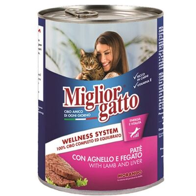 Miglior Gatto Kuzu Ciğer Pate  Kedi Konservesi 400 Gr - 1