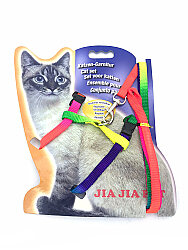 MMD2110 Gökkuşağı  Göğüs Kedi Tasması 