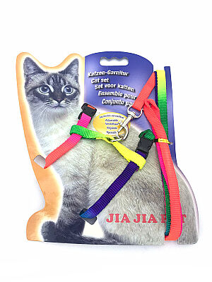 MMD2110 Gökkuşağı  Göğüs Kedi Tasması  - 1