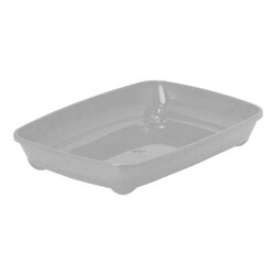Moderna Açık Yavru Kedi Tuvaleti Gri