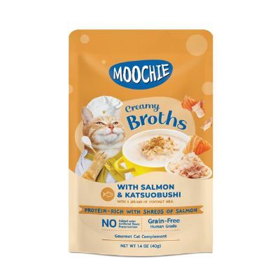 Moochie Çorba Kedi Ödülü Somon-Katsuobushi 40 Gr - 1