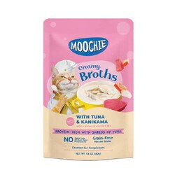 Moochie - Moochie Çorba Kedi Ödülü Ton-Kanikama Çubuk Yengeç 40 Gr