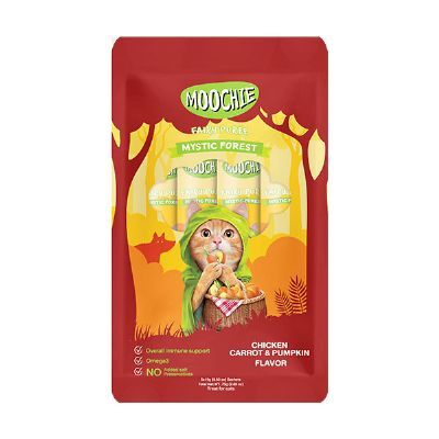 Moochie Sıvı Kedi Ödülü Tavuk-Havuç-Balkabağı 5x15 Gr - 1
