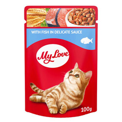 My Love Soslu Balık Etli Pouch Kedi Maması 100gr.