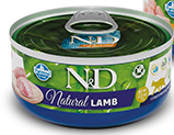 N&D Natural Angello Kuzu Et Yaş Kedi Maması 70gr