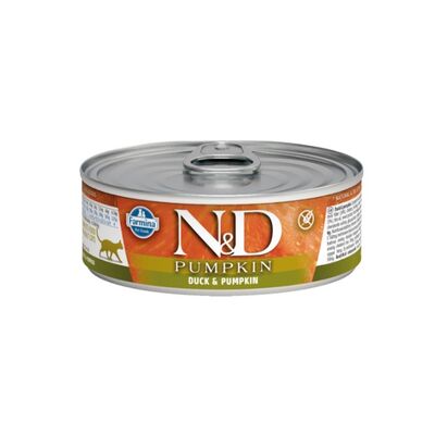N&D Pumpkin Ördekli Bal Kabağı Yaş  Kedi Maması 70gr - 1