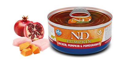 N&D Pumpkin Tavuk Bal Kabağı Nar Yaş Kedi Maması 70gr - 1
