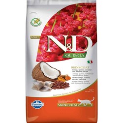 N&D Ringa Balıklı Kedi Maması Skin&Coat Kinoa Hindistan Cevizi ve Zerdaçal 5 kg