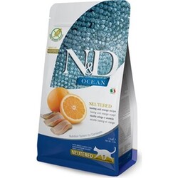 N&D Ringa Balıklı Sterilized Kısırlaştırılmış Kedi Maması Ocean Portakallı Tahılsız 5kg