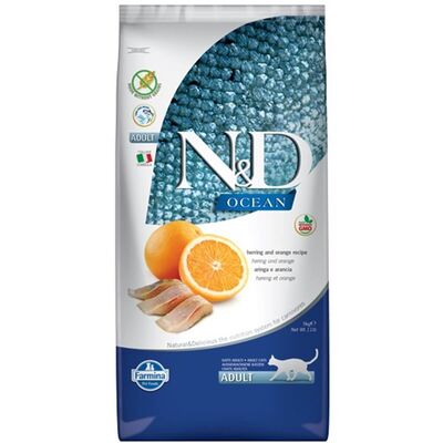 N&D Ringa Balıklı Yetişkin Kedi Maması Portakallı Tahılsız 5 Kg - 1