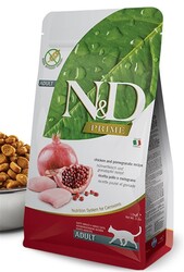 N&D Tavuklu Kedi Maması Prime Tahılsız ve Narlı 10 Kg
