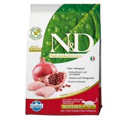 N&D Tavuklu  Steriled Kısır Kedi Maması  Narlı Tahılsız  5kg - 1