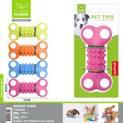 Nunbell - Nunbell Köpek Plastik Tutmalı Kemik 12cm