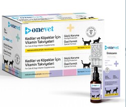 ONEVET - OneVet Kedi & Köpek Glukozamin, Kondroitin, Type II Kolajen, MSM 50 ml. 