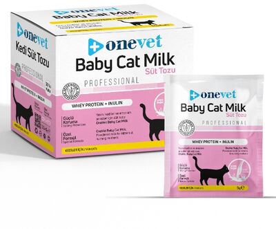 OneVet Kedi Süt Tozu Saşe (Whey Protein + İnülin) 10x5 gr. - 1