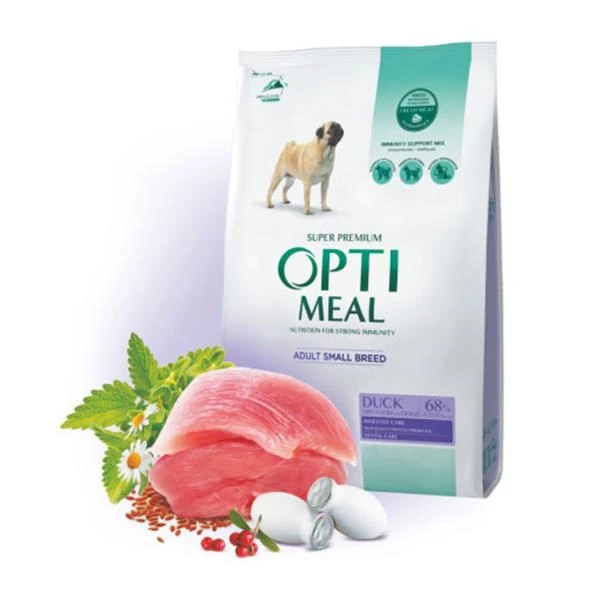 Optimeal - Optimeal Ördekli Küçük Irk Yetişkin Köpek Maması 1,5kg