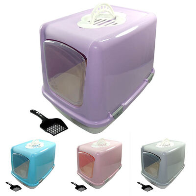 Orta Kapalı Kedi Tuvaleti 57x42x43 cm