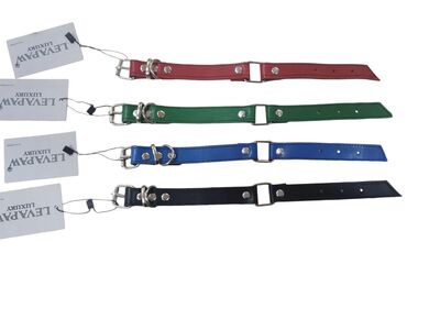 Ortası Tokalı 2,8mm Deri Köpek Tasması XS 