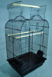 Getreide - Papağan Kafesi Açılır Çatılı Siyah 47x36x70cm