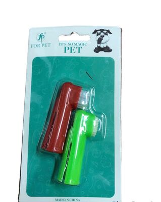 Parmak Diş Fırçası 2li Plastik ve Kıl Uçlu - 1