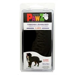 Pawz - Pawz Siyah XLarge Köpek Galoşu