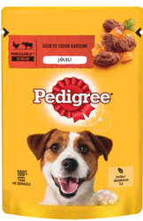 Pedigree - Pedigree Pouch Sığır Etli ve Tavuklu Yetişkin Köpek Konservesi 100gr