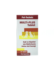 Pet-Technic - Pet-Technic Multi Plus Tablet Multivitamin Amino Asit Desteği 75 tablet 