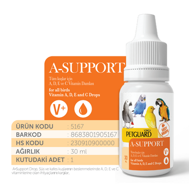 Petguard Kuş Vit A-Support 30Ml - 1
