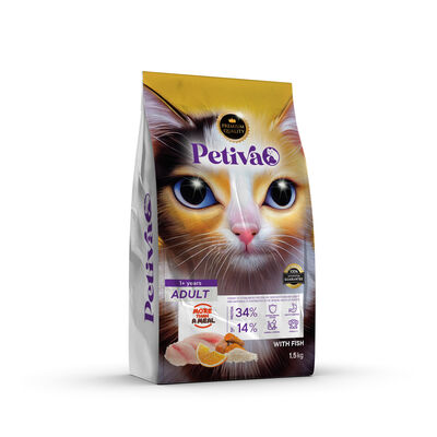 PETİVA YETİŞKİN KEDİ BALIK ETLİ 1,5 KG - 1