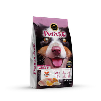 PETİVA YETİŞKİN KÖPEK BALIK ETLİ 12 KG - 1