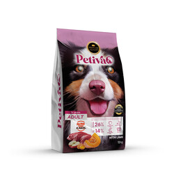 PETİVA YETİŞKİN KÖPEK KUZU ETLİ 12 KG 