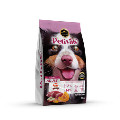 PETİVA YETİŞKİN KÖPEK KUZU ETLİ 12 KG  - 1