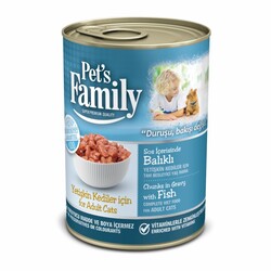 - Pets Family Balık Etli Konserve Kedi Mama 410 g