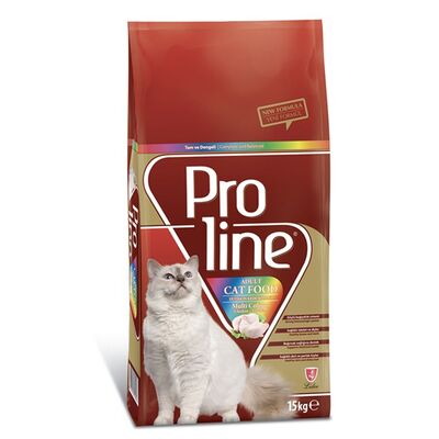 Proline Renkli Taneli Tavuklu Yetişkin Kuru Kedi Maması 15 Kg - 1
