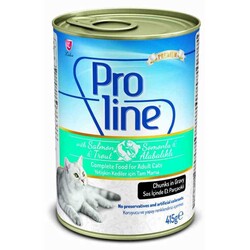ProLine Somonlu Alabalıklı Yetişkin Kedi Konservesi 415Gr 