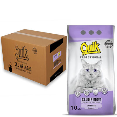Quık Bentonit 10lt İnce 2li Paket Lavanta Kokulu - 1