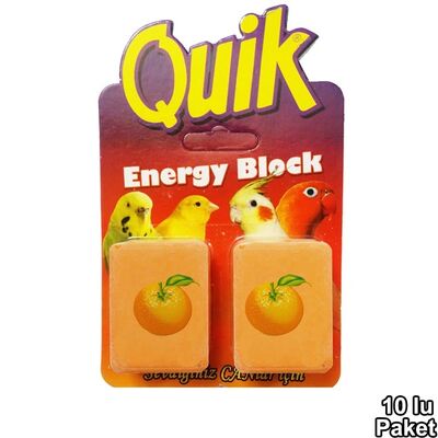 Quik Enerji Bloğu Portakallı-Muzlu 2'li 10 Adet