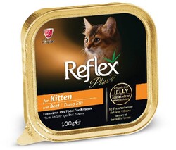 Reflex Plus Dana Etli Jöle Yavru Kedi Konservesi 100gr / 16lı Kutu
