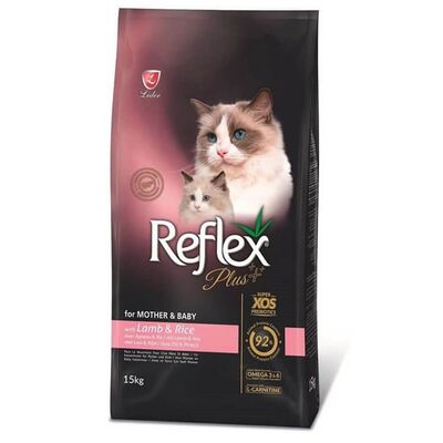 Reflex Plus Mother & Baby Anne ve Yavru Kedi Kuzu Etli ve Pirinçli Kedi Maması 1,5kg - 1