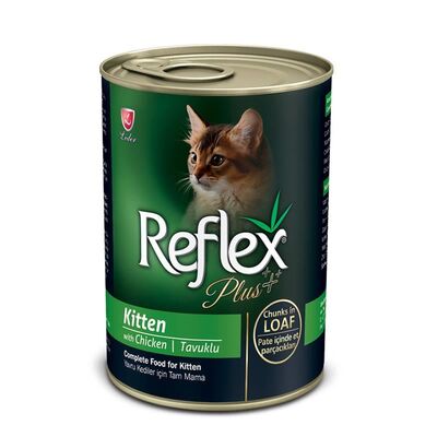 Reflex Plus Pate Tavuk Parçalı Yavru Kedi Konservesi 400 gr - 1