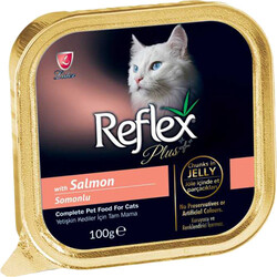 Reflex Plus Somonlu Jöle Kedi Konservesi 100gr / 16lı Kutu