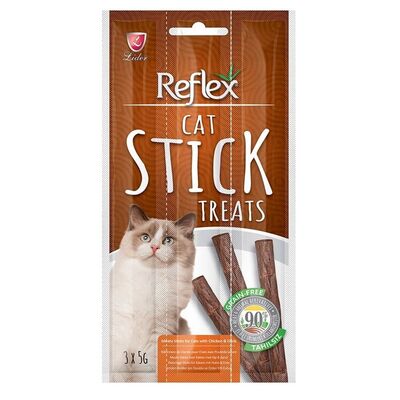 Reflex Sticks Tavuk Ördek Kedi Ödül Çubuk 3x5gr - 1