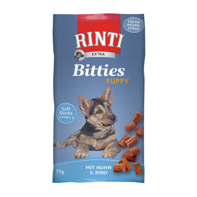 Rinti Extra Bitties Puppy Tavuk ve Sığır Etli Yavru Köpek Ödülü 75g