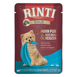 Rinti - Rinti Gold Tavuk Püre ve Ördekli Yetişkin Köpek Pouch 100gr