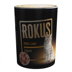 ROKUS - ROKUS Ciğerli Kedi Konservesi 410gr