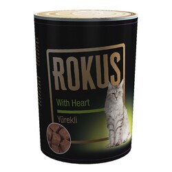 ROKUS - ROKUS Yürekli Kedi Konservesi 410gr