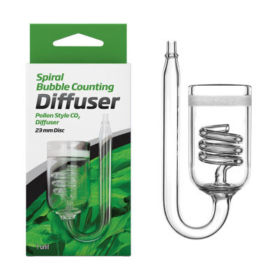Seachem Spiral Bubble Counting Co2 Diffuser 23 mm - Spiral Sayaçlı Karbondioksit Dağıtıcı - 1