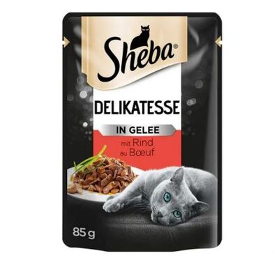 Sheba Pouch Jöle İçinde Sığır Etli Yetişkin Kedi Konservesi 85gr - 1